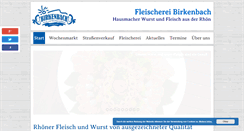 Desktop Screenshot of fleischerei-birkenbach.de