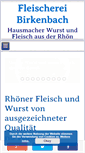 Mobile Screenshot of fleischerei-birkenbach.de