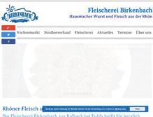 Tablet Screenshot of fleischerei-birkenbach.de